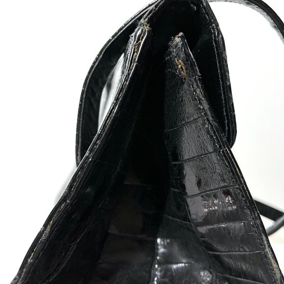 Saks Fifth Avenue Vintage 1960s Alligator Purse - Made in France - Picture 13 of 17